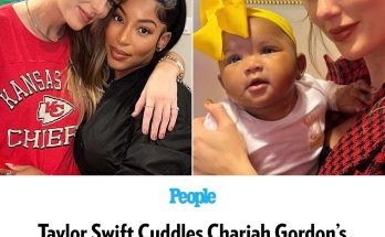 Taylor Swift Cuddles Chariah Gordon’s Baby Daughter at Chiefs Game: ‘Auntie Tay’