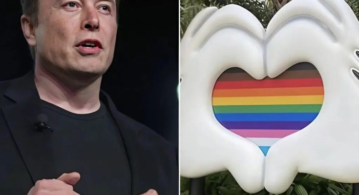 Elon Musk Blocks Disney’s Pride Content on X, Says ‘W0ke’ Isn’t for Kids.