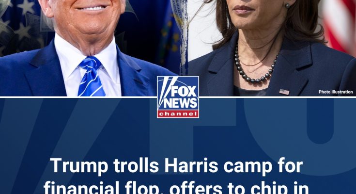 Trump teases he'd bail out Harris campaign debts for sake of ‘unity’ in latest troll