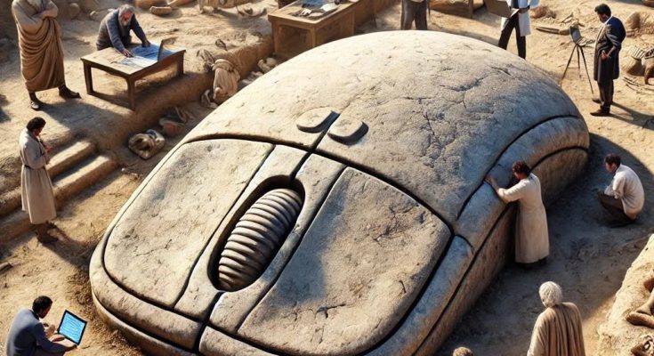 “Enormous Computer Mouse Unearthed After 3,000 Years in Goliath’s Tomb”