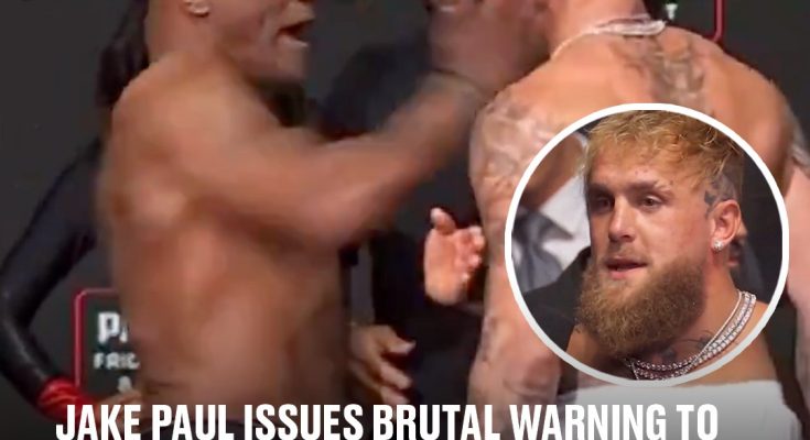 Jake Paul issues brutal warning to Mike Tyson after boxer slapped him and caused brawl during face-off