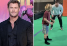 Chris Hemsworth Teaches His Son the 'True' Backflip Technique: 'Kinda Like Yoda/Skywalker'