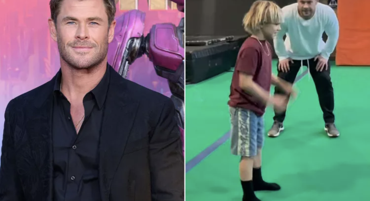 Chris Hemsworth Teaches His Son the 'True' Backflip Technique: 'Kinda Like Yoda/Skywalker'