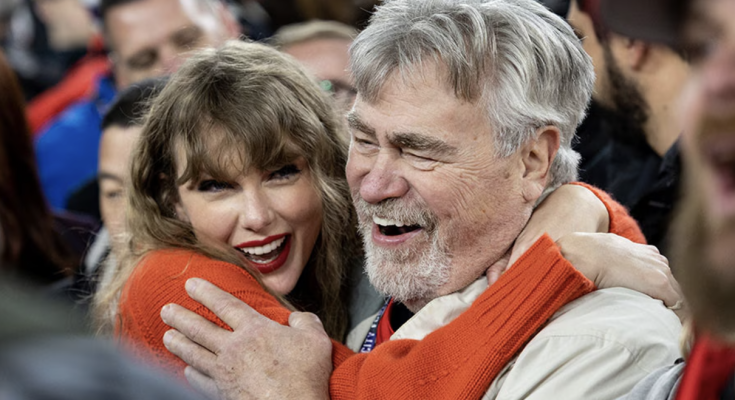 Travis Kelce's Dad Ed Kelce Supports Taylor Swift at Toronto Show as Eras Tour Nears End