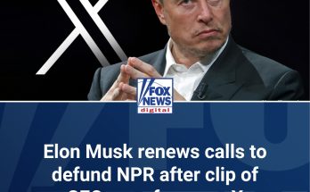 Elon Musk renews calls to defund NPR after clip of CEO resurfaces on X: 'Your tax dollars' are paying for this