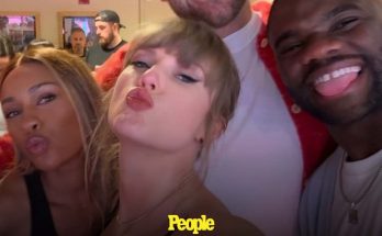 Travis Kelce and Taylor Swift Hang with Frances Tiafoe After Chiefs Game — as Her Dad Scott Photobombs!