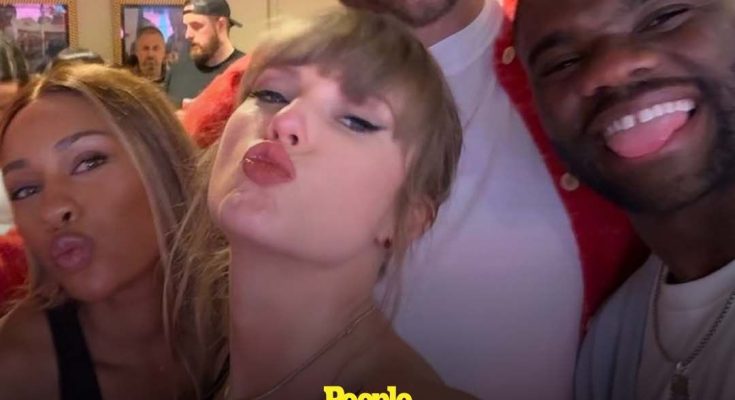 Travis Kelce and Taylor Swift Hang with Frances Tiafoe After Chiefs Game — as Her Dad Scott Photobombs!