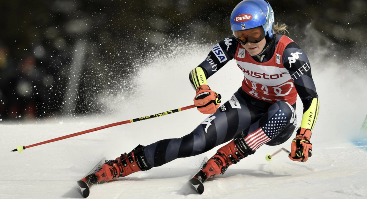 Mikaela Shiffrin feeling ‘more human’ after crashing out in giant slalom event