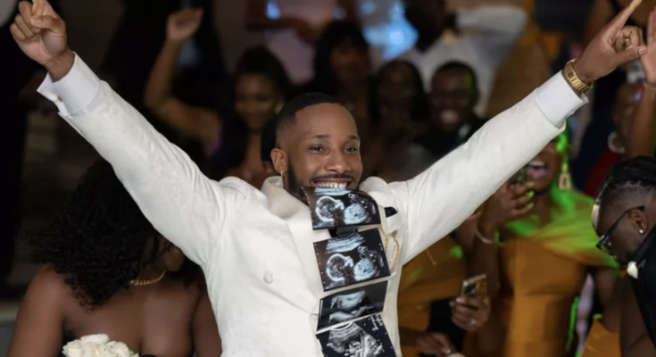 Bride and Groom Go Viral After Shocking 400 Wedding Guests with Garter Toss Turned Pregnancy Announcement