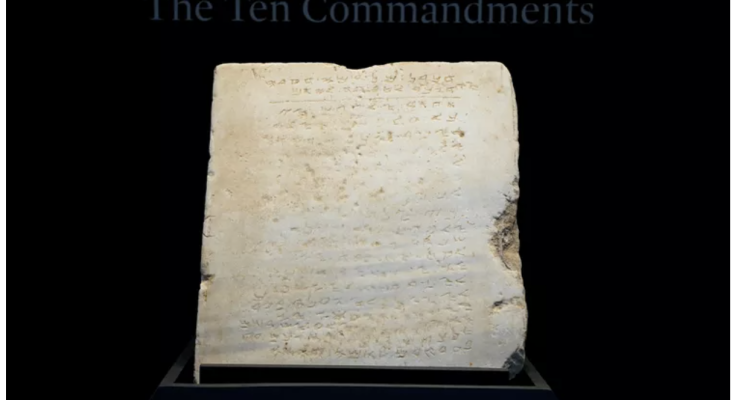 Historic Ten Commandments Tablet to be Auctioned Off and Could Fetch $1 Million or More