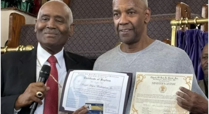 Denzel Washington Gets Baptized and Becomes a Minister During Live Streamed Ceremony: 'It Took a While but I'm Here'