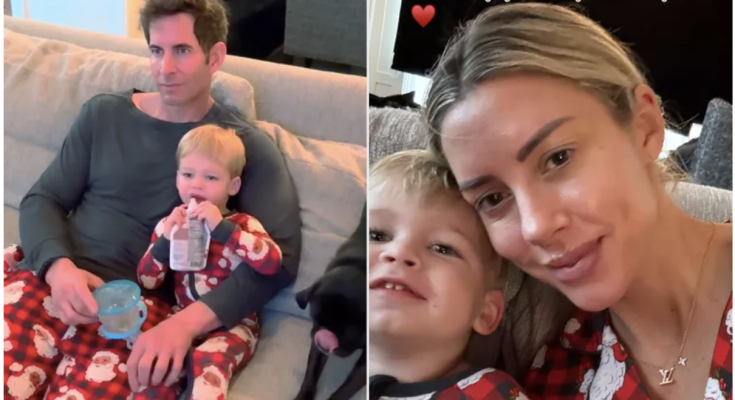 Tarek and Heather Rae El Moussa Spend Christmas Eve with Blended Family at Christina Haack's Home