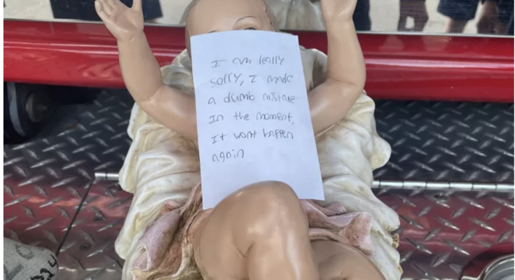 Baby Jesus Stolen from Colorado Nativity Scene Is Returned with an Apology: 'Won't Happen Again'