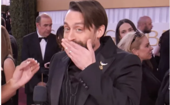 Kieran Culkin Drops the F-Word During Live Golden Globes Interview: ‘Oops’