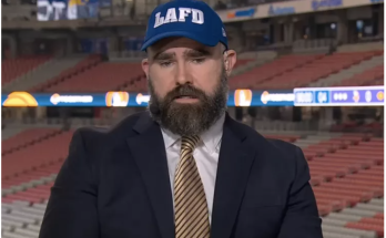 Jason Kelce Shows Support for Los Angeles Firefighters by Wearing LAFD Cap on Monday Night Football