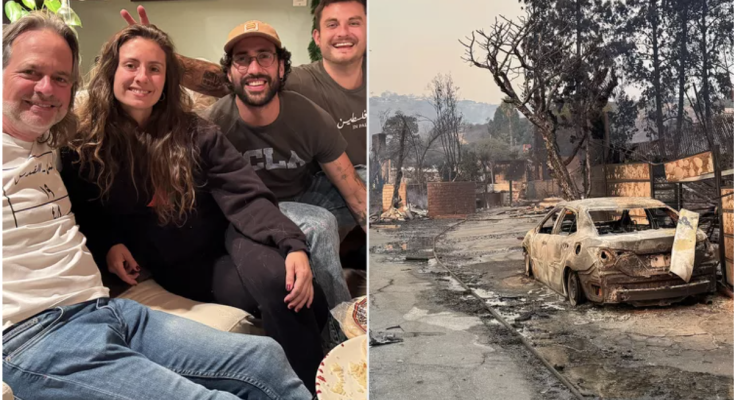 Family Desperate to Know Status of Home After L.A. Fires Scales Fences, Climbs Burning Hills to See What Remains