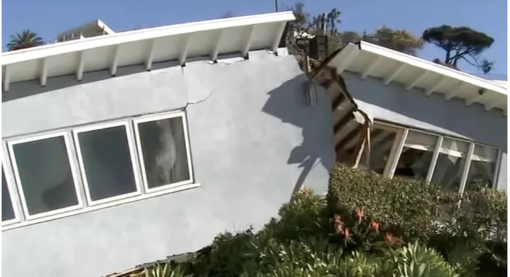 Hillside Home Survived Palisades Fire Only to Be Split in Half by Landslide: ‘Devastating’