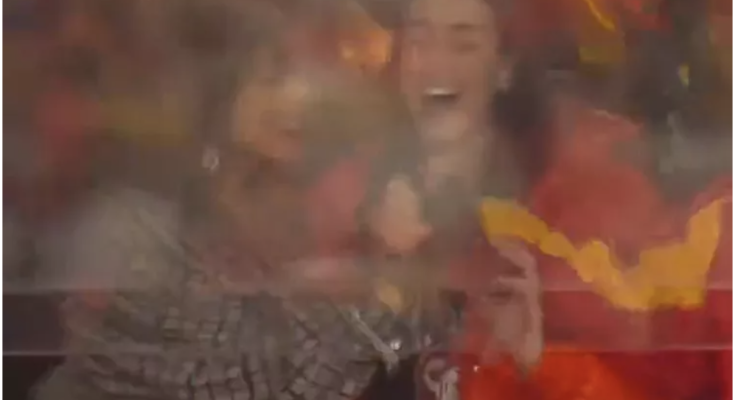 Taylor Swift Joyfully Hugs Caitlin Clark After Travis Kelce Scores Huge Touchdown in Chiefs Playoff Game