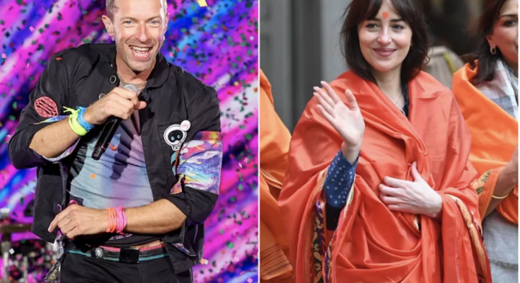 Chris Martin and Dakota Johnson Visit Temple in India Ahead of Coldplay’s Concerts in the Country