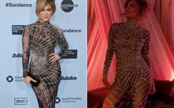 Jennifer Lopez Keeps Method Dressing Sexy in Second-Skin Spiderweb Catsuit at Kiss of the Spider Woman Afterparty