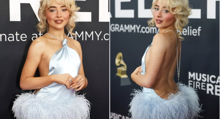 Sabrina Carpenter Decked Out Her Backless 2025 Grammys Dress with 80 Carats of Dazzling Diamonds