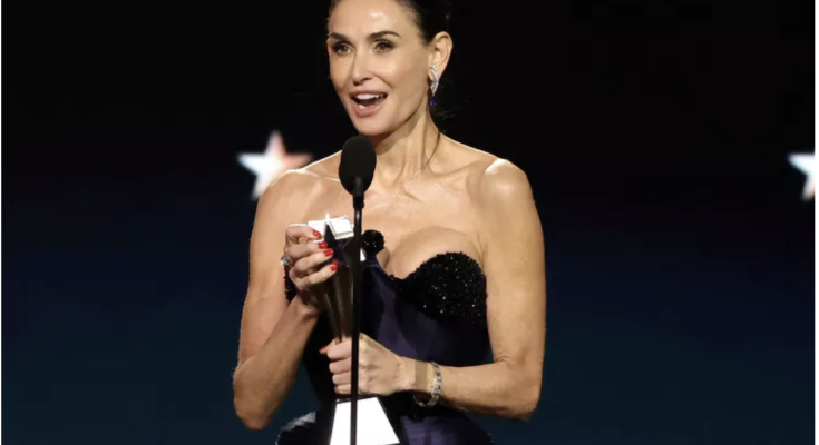 Demi Moore Gives Shout Out to Other Nominees, Including Karla Sofía Gascón, as She Wins Critics Choice Award