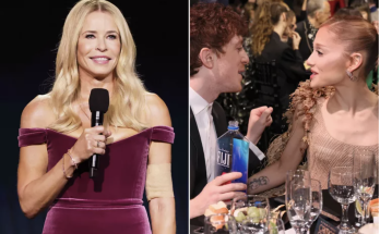 Ariana Grande and Ethan Slater Awkwardly React to Chelsea Handler's Critics Choice Joke She 'Found Love with a Munchkin'