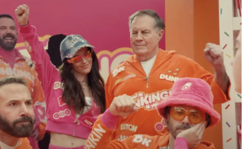 Bill Belichick's Girlfriend Jordon Hudson, 24, Makes Her Super Bowl Commercial Debut in Dunkin' Ad