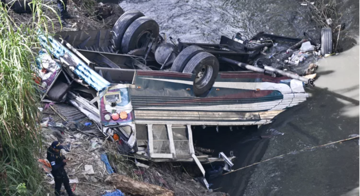 At Least 50 Killed After Bus Plunges Off Bridge and Crashes Into Ravine