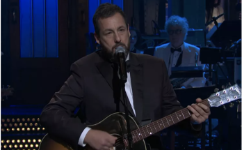 Adam Sandler Tears Up Mentioning Chris Farley and Norm Macdonald During Musical Tribute at SNL's 50th Special