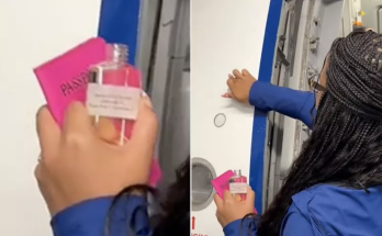 Woman Goes Viral for Using Holy Oil to Bless Plane Before Boarding, Sparking Mixed Reactions from Travelers 