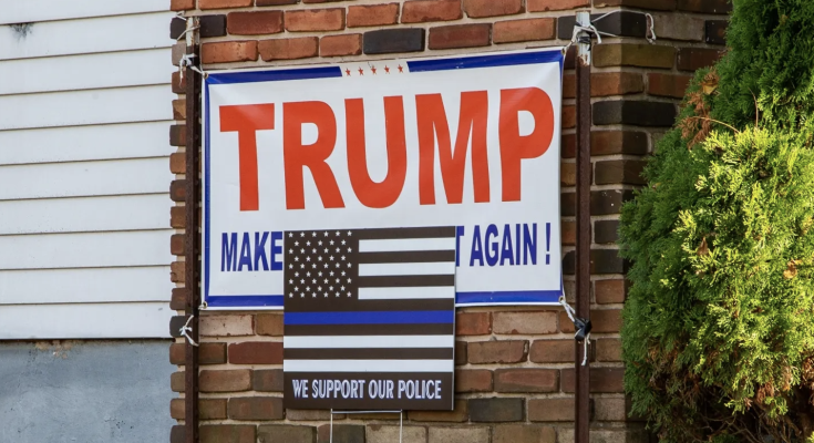 Trump flag in Massachusetts police station gym divides town as chief, official feud over its removal: report