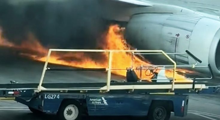 American Airlines Plane Caught Fire After Landing – What Happened to Passengers on Board