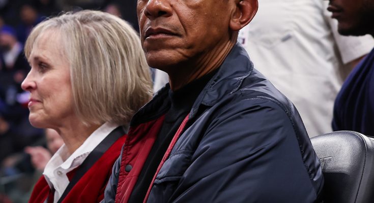 Former President Obama Spotted at Clippers Game Without Michelle, Igniting Buzz