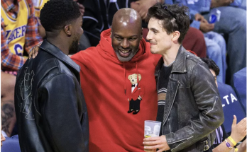 Timothée Chalamet Hangs Out with Corey Gamble, Longtime Partner of Girlfriend Kylie Jenner's Mom, at Lakers Game