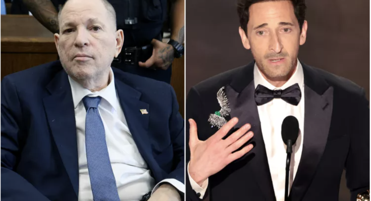 Harvey Weinstein Reacts to Adrien Brody Mentioning His Kids in His 2025 Oscars Acceptance Speech