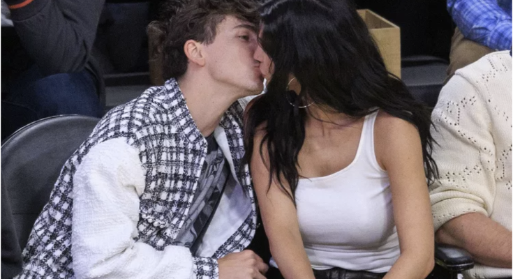 Kylie Jenner and Timothée Chalamet Share a Courtside Kiss on Loved Up Date Night at Lakers Game